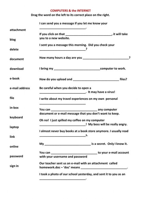 Technology Worksheets, Classroom Consequences, Technology Vocabulary, Computer Lab Lessons, Internet Safety For Kids, Computer Course, Classroom Incentives, Teaching Computers, Computer Lessons