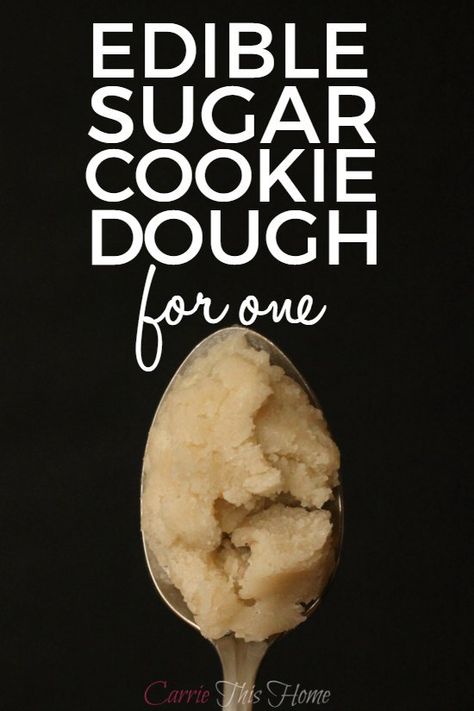 Edible Sugar Cookie Dough For One Cookie Dough For One, Edible Sugar Cookie Dough, Edible Cookie Dough Recipe, Brownie Desserts, Edible Cookies, Cookie Dough Recipes, Edible Cookie Dough, Mug Recipes, Sugar Cookie Dough