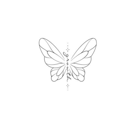 Christian Butterfly Tattoo, Butterfly Growth Tattoo, Different Butterfly Tattoo, Small Girly Tattoos, Minimal Tattoo Design, Small Pretty Tattoos, Petite Tattoos, Butterfly Butterfly, Small Hand Tattoos