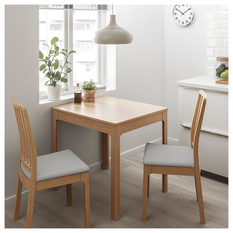 2 Seater Dining Table, Dining Furniture Sets, Small Dining Table, Table Extensible, Ikea Family, Under The Table, Small Dining, Smart Design, Dining Table Chairs