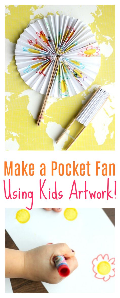 Diy Pocket, Summer Camp Crafts, Simple Artwork, Paper Fan, Harry Potter Crafts, Popsicle Stick Crafts, Creative Craft, Crafts For Kids To Make, Fun Craft