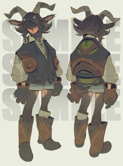 Characters With Horns, 영감을 주는 캐릭터, Cute Art Styles, Character Design References, Dnd Characters, Art Inspiration Drawing, Funky Art, Creature Design, Creature Art