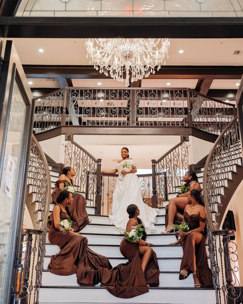 Picture perfect😍 you can trust us to capture and deliver luxury ALWAYS!!💯 #jopstudios #wedding #inspo #explore #weddinginspo #brown #theme Brown And Red Wedding Theme, Brown And White Wedding Theme, Black White And Brown Wedding, Dark Brown Wedding Theme, Black Weddings African Americans, Brown Theme Wedding, Fall Wedding Black People, Brown Wedding Decorations, Mocha Wedding Theme