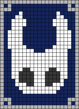 Alpha pattern #139726 | BraceletBook Hollow Knight Crochet Pattern, Hollow Knight Cross Stitch, Hollow Knight Cross Stitch Pattern, Medieval Pixel Art, Alpha Bracelet Pattern Grid, Horror Grid Pattern, Spooky Alpha Pattern, Gothic Alpha Pattern, Goth Alpha Pattern