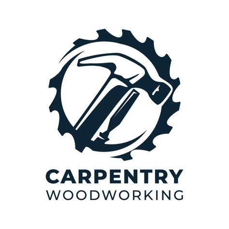 Carpentry Woodwork Vector Logo design template Woodworking Logo Design, Woodwork Logo, Carpentry Logo, Woodworking Logo, Tree Saw, Vector Logo Design, Heart Tree, Logo Banners, Cityscape Photos