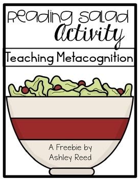 Metacognition with Reading Salad {FREEBIE} Metacognition Strategies, Teaching Metacognition, Reading Is Thinking, Thinking Strategies, Reading Stations, Education Tools, Reading Comprehension Strategies, Third Grade Reading, Reading Specialist