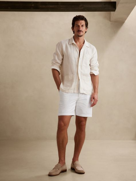 St Tropez Outfit Men, Palm Springs Mens Outfits, Mens Rehearsal Dinner Outfit Summer, Beach Party Men Outfit, Casual Cocktail Attire Men Summer, Summer Casual Men Outfits, White Party Attire Men, Beach Wedding Outfits For Men Guest, Men’s Dress Attire For Beach Wedding