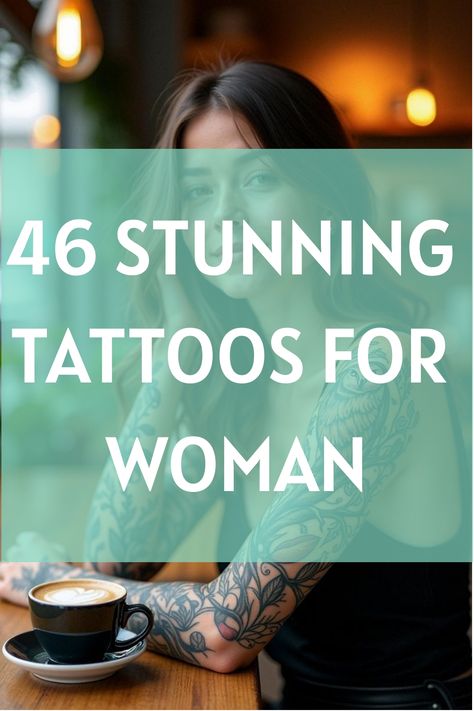 46 Stunning Tattoos for Woman Best Places For Women's Tattoos, Female Tattoos Unique Arm, Womans Tattoo Sleeve, Non Floral Tattoos For Women, Time Clock Tattoos For Women, Outer Forearm Tattoo Women Unique, Cool Arm Tattoos For Women, Upper Arm Tattoos For Women Meaningful, New Tattoos For Women