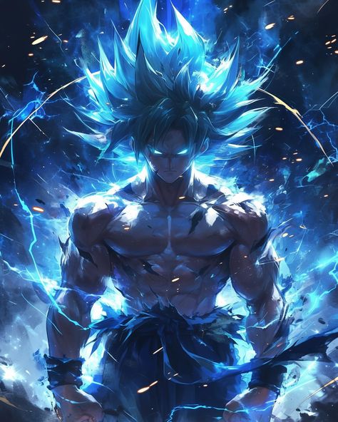 Goku Super Saiyan Blue — Generated/created by @the.artful.ai with Midjourney Niji 6 — Inspired by the many Anime series Dragon Ball — DM… | Instagram Wolf With Red Eyes, Goku Super Saiyan Blue, Goku Anime, Goku Wallpaper, Black Panther Art, Super Saiyan Blue, Dragon Ball Painting, 1080p Anime Wallpaper, Goku Super