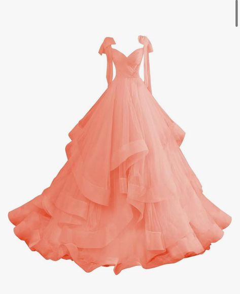 Gown For Debut, Color Coral, Coral, Quick Saves, Color