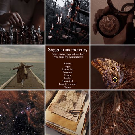 Brown aesthetic astrology saggitarius mercury sign Saggitarius Sun Aesthetic, Sagittarius Mercury Aesthetic, Sagittariuscore Aesthetic, Saggitarius Moodboard, Mercury In Sagittarius, Aesthetic Saggitarius, Mercury Sagittarius, Saggitarius Aesthetic Art, Sagittarius Mercury