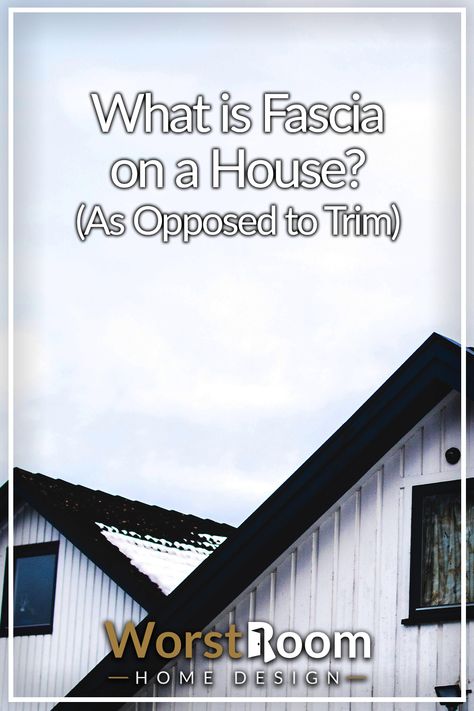 What is Fascia on a House? (As Opposed to Trim) Roof Facia Ideas, Rental Remodel, What Is Fascia, Fascia Board, Home Building Tips, Roof Lines, Building Tips, Shed Roof, A House