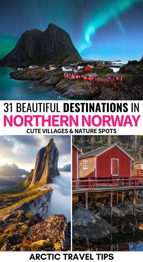 Northern Norway is a land of breathtaking beauty! 🌌 Explore the stunning fjords of Tromsø, marvel at the northern lights in Alta, or visit the charming fishing village of Reine in the Lofoten Islands. Whether it’s midnight sun or polar nights, Northern Norway offers unforgettable landscapes and cultural experiences. 🌲🏔️  These are the best places to visit in Northern Norway! Narvik Norway, Drammen Norway, Reine Norway, Norway Culture, Alta Norway, Alesund Norway, Tromsø Norway, Norway Trip, Travel Norway