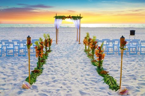 Wedding In November, Beach Wedding Planning, Clearwater Beach Wedding, Beach In Florida, Clearwater Beach Florida, All Inclusive Wedding Packages, Ocean Wedding, Florida Beach Wedding, Beach Wedding Decorations