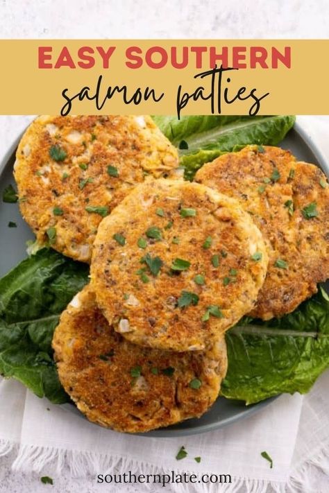 Cajun Salmon Patties, Southern Salmon Patties Recipe, Easy Salmon Patties Recipe Simple, Salmon Patties Dinner, Salmon Patties Recipe Canned Southern, Southern Fried Salmon Patties, Salmon Pattie’s, Salmon Croquettes Recipe Southern, Homecooked Meals Southern