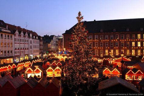 A Duesseldorf Christmas Market Dusseldorf Christmas Market, Christmas Markets Germany, Christmas In Germany, Dusseldorf Germany, European City Breaks, Christmas Destinations, German Christmas Markets, Best Christmas Markets, Christmas Markets Europe