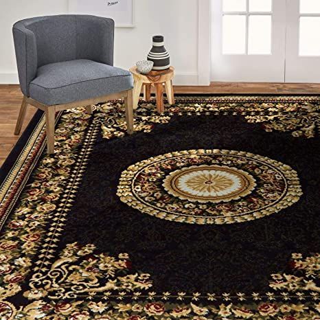 kcalB ,guR aerA hcnI-4 teeF-01 yb hcnI-8 teeF-7 enelyporpyloP 054-32011 mumitpO ximanyD emo H Rug Under Table, Gold Rugs, Victorian Decor, Rug Black, Traditional Furniture, Buy Home, Changing Wall Color, Perfect Rug, Rugs And Carpet