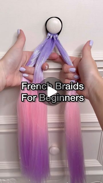 Nancy Amery on Instagram: "Learn to French braid with me ⭐️  Hope this helps   #hairtutorial #braidingtutorial #frenchbraid #frenchbraidtutorial #frenchbraidforbeginners #plaittutorial #howtobraid #girlshairstyles" French Braid Your Own Hair Step By Step, French Braided Hairstyles For Black Hair, Braiding In Hair Extensions, How To Do A Butterfly Braid, How To Make French Braids On Yourself, How To French Braid Your Own Hair Easy, How To Braid Hair For Beginners Step By Step, Diy French Braid On Yourself, How To French Braid Hair