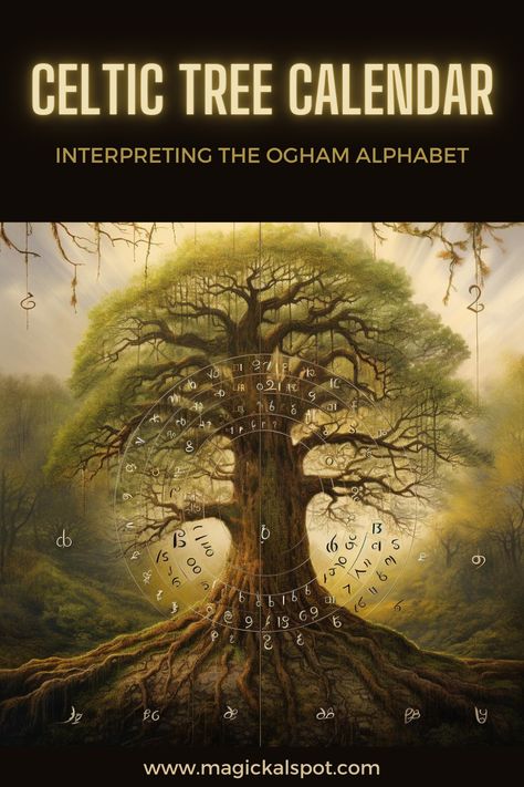 Embark on a mystical journey through the Celtic Tree Calendar with our insightful article, 'Interpreting the Ogham Alphabet.' Discover the ancient wisdom of the Ogham, a sacred script associated with trees, each embodying unique energies and lessons. Perfect for those drawn to Celtic traditions and nature-based spirituality, this piece explores the connection between the Ogham symbols, the lunar calendar, and personal growth. Uncover the secrets of the trees and align with the rhythms of nature. Celtic Tree Calendar, Ogham Alphabet, Celtic Traditions, Mojo Bags, Lunar Calendar, Celtic Tree, Protection Amulet, Divination Tools, Ritual Candles