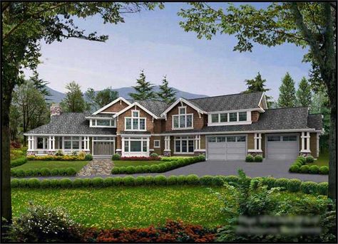 PERFECT in every way! Country Farmhouse House Plans, Loft Luxury, Library Study, Den Office, Shingle Exterior, Office Library, Farmhouse Style House Plans, Craftsman Style Home, Craftsman Style Homes