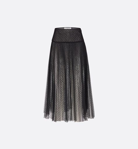 Tulle pleated skirt - Ready-to-wear - Women's Fashion | DIOR Dior Skirt, Viking Woman, Fur Clothing, Maria Grazia Chiuri, Christian Dior Couture, Dior Fashion, Maria Grazia, Black Tulle, Dior Couture