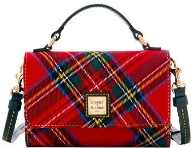 Dooney & Bourke Tartan Small Mimi Crossbody Shoulder Bag Tartan Fashion, Style Anglais, Plaid Purse, Red Leather Handbags, Red Purses, Red Handbag, Crossbody Clutch, Leather Crossbody Purse, Dooney Bourke Handbags