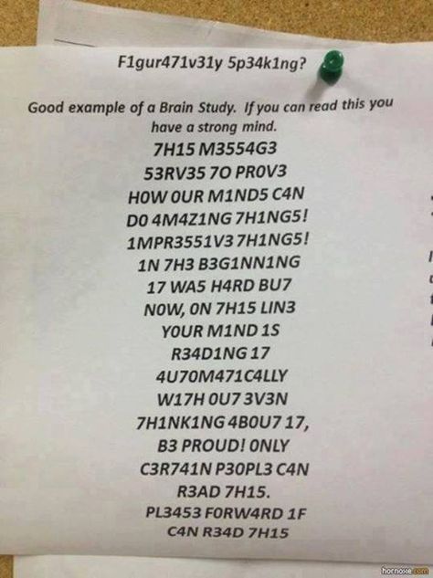 This message serves to prove how our minds can do amazing things impressive things in the beginning it was hard now on this line your mind is reading it automatically with out even thinking about it be proud only certain people can read this please forward if can read this Brain Study, Strong Mind, Mind Tricks, Human Brain, You're Awesome, What’s Going On, Riddles, Easy Peasy, Mind Blown