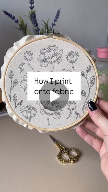 Embroidery Designs Print Out, Create Embroidery Designs, How To Draw Embroidery Designs, Embroidery Over Printed Fabric, Embroidery Design Printable, How To Transfer Pictures To Fabric Embroidery Patterns, Embroidery Designs Tracing, Decorate Embroidery Hoop, Embroidery Print Design