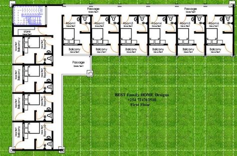 Flat Roof House Designs, Hotel Room Design Plan, Small Apartment Plans, Hotel Bedroom Design, Guest House Plans, Building Design Plan, Hotel Floor Plan, Flat Roof House, Small Room Design Bedroom