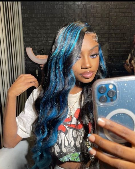 ˚୨୧⋆ @bella2angel 13x4 Lace Front Wig, Frontal Wig Hairstyles, Creative Hair Color, Birthday Hairstyles, Quick Weave Hairstyles, Cute Box Braids Hairstyles, Pretty Hair Color, Pretty Braided Hairstyles, Hot Hair Styles