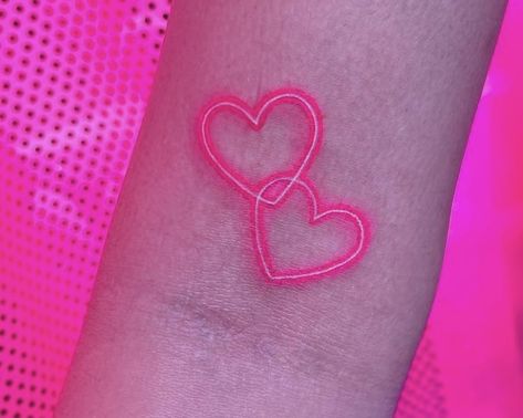 Pink Clouds Tattoo, Neon Tattoos, Practice Tattoos, Girly Hand Tattoos, Little Heart Tattoos, Neon Tattoo, Cloud Tattoo, Badass Tattoos, Pink Clouds