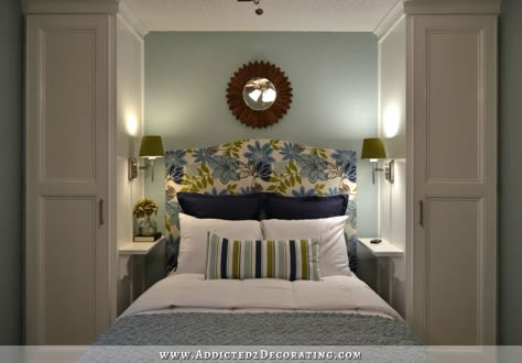 Bedroom Makeover Before And After, Budget Bedroom Makeover, Bedroom Built Ins, Condo Bedroom, Murphy Bed Ideas, Dress Room, Bedroom Makeovers, Riverside House, Small Condo