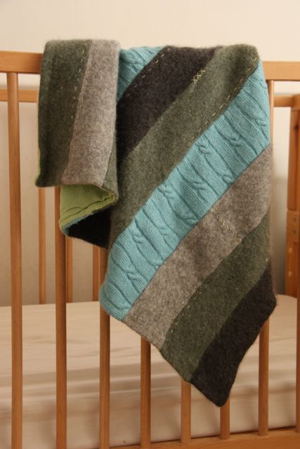 101 Things You Can Make With An Old Sweater! {OK…More Like 27 Things}One Good Thing by Jillee | One Good Thing by Jillee Upcycled Sweater Blanket, Sweater Projects, Repurposed Sweaters, Cashmere Baby Blanket, Sweater Crafts, Upcycled Sweaters, Thrift Shop Finds, Recycled Sweaters, Recycled Sweater