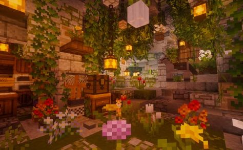 Cave House Interior Minecraft, Minecraft Cave Home Ideas, Cave Home Minecraft, Cave Minecraft, Aesthetic Cave, Minecraft Cave House, Minecraft Cave, Construction Minecraft, Cottagecore Minecraft