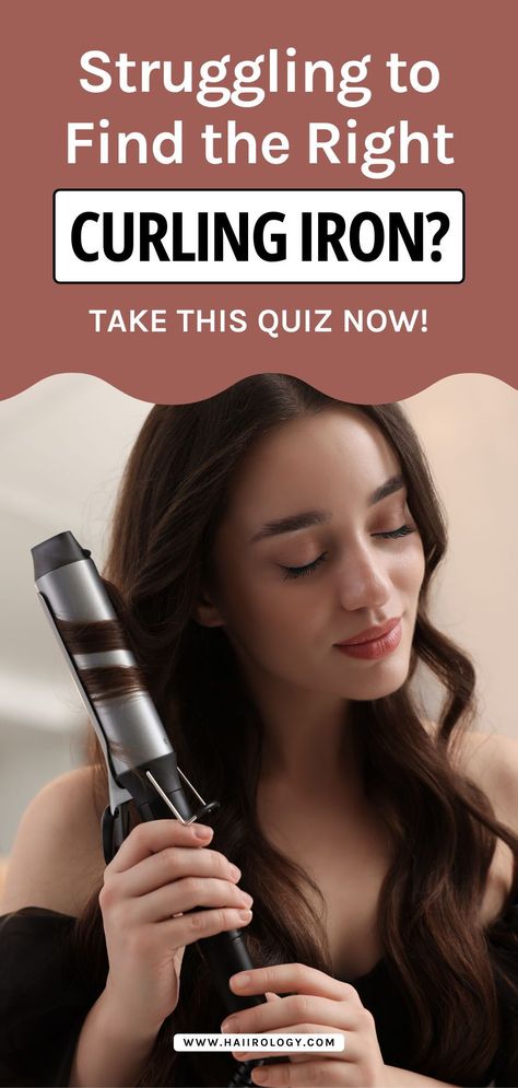 Take the guesswork out of curling your hair! My Curling Iron Quiz is designed to help you find the perfect curling tool for your hair type, style goals, and skill level. Get personalized curling iron recommendations so you can achieve salon-quality curls right at home. Whether you’re a beginner or pro, I’ll help you choose the right iron. Ready to elevate your curl game? Take the curling iron quiz now! Curling Iron Tips, Best Curling Iron, Curly Iron, Wavy Hair Tips, Curling Your Hair, Hair Color Guide, Hair Straightener And Curler, Best Hair Dryer, Messy Curls