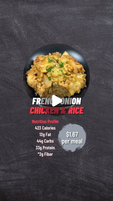 Zach Coen, RD/LN on Instagram: "‼️Which recipe next? Salsa con Queso Chicken & Rice or Garlic Parmesan Chicken & Rice?

Let me know in the comments 👇

Ingredients makes 6 servings:

• 1.5 lbs Boneless Skinless Chicken Breast, chopped
• 1 lb Yellow Onions, sliced
• 3 cups Water
• 1.5 cups White Rice, dry, rinsed
• 4 oz Gouda Cheese, shredded
• 2 Garlic Cloves, chopped
• 1 packet Lipton Onion Soup Mix
• 2 Tbsp Worcestershire Sauce
• 2 Tbsp Butter
• 1 Tbsp Olive Oil
• 1/2 Tbsp Garlic Powder
• 1/2 Tbsp Paprika
• 1 tsp Italian Seasoning
• Salt and Pepper to taste

#mealprep #affordablemealprep #easymealprep #easyrecipe #healthyrecipes #chickenandrice #diet #weightloss #macrofriendly #zachcoen #thatdietitianwiththebeard" Zach Coen Recipes, Garlic Parmesan Chicken Rice, Parmesan Chicken Rice, Zach Coen, Macro Eating, Planning 2024, Affordable Meal Prep, Queso Chicken, Macro Food