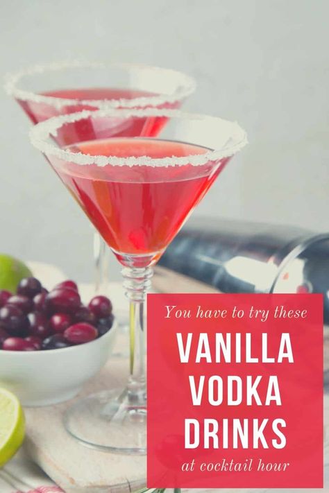 Vanilla Vodka And Amaretto, Absolute Vanilla Vodka Drinks, Martinis With Vanilla Vodka, Vanilla Vodka Recipes Cocktails, Vanilla Vodka Drinks Recipes, Vanilla Vodka Cocktails Easy, Absolut Vanilla Vodka Recipes, Smirnoff Vanilla Vodka Recipes, Vanilla Vodka Martini Recipes