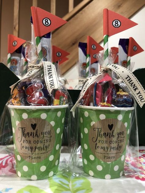 Mini Putt Birthday Party, Mini Golf Birthday Party Favors, Golf Birthday Favors, Golf Theme Party Favors, Golf Themed Birthday Party Kids, Golf Birthday Party Favors, Golf Birthday Party Kids, Kids Golf Party, Mini Golf Birthday Party