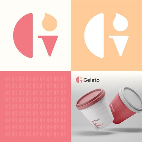 Garagephic Studio on Instagram: “Logo submission for Gelato” Gelato Logo Branding, Gelato Italia, Gelato Branding, Gelato Logo, Gelato Ice Cream, Instagram Logo, More Design, Logo Collection, Branding Design Logo