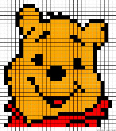 Pooh Bear Crochet Blanket, Minecraft Templates, Disney Cross Stitch Patterns, Pixel Crochet, Tapestry Crochet Patterns, Disney Cross Stitch, Pola Kristik, Pola Sulam, Crochet Patterns Free Blanket