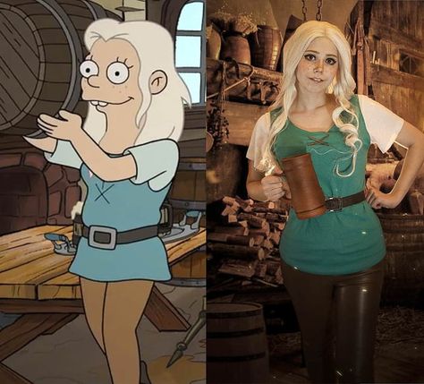 Princess Bean (Disenchantment) by Veronika Kukresh - 9GAG Velma Cosplay, Elsa Cosplay, Hot Costume, Cartoon Cosplay, One Piece Cosplay, Cosplay Cute, Jessica Nigri, Epic Cosplay, Cosplay Tips