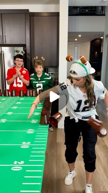 Getti Kehayova on Instagram: "Football Challenge Fastest Wins the Big Football Surprise 🏈 #familychallenge #tippingpartycups #footballchallenge #familygames" Football Games For Kids, Football Party Games, Family Challenge, Game Prizes, Kids Party Games, Football Party, January 13, Football Field, Party Cups