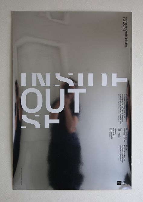 InsideOut SF exhibition poster Visuell Identitet, Graphisches Design, Desain Editorial, 타이포그래피 포스터 디자인, Screen Layout, Design 2023, Graphic Design Layouts, A Magazine, Magazine Layout