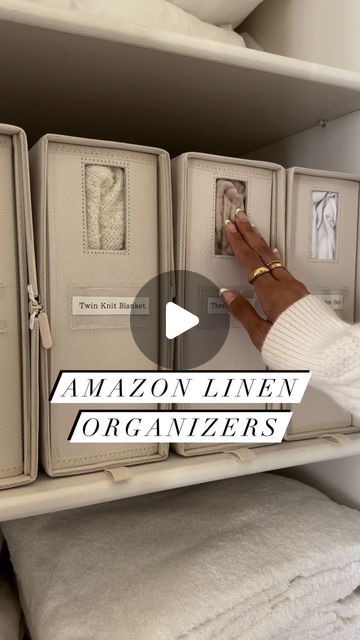 Jen Adams on Instagram: "Comment “FOLD” to shop! Amazon linen organizers in stock!!! These are so popular!! I love how they turn my sheets into a library 😆🥰 Follow me @interiordesignerella for links as Meta is rolling out a new feature where we will all only get DMs from those we follow❤️ So for those who follow & comment “FOLD” check your DM as you will automatically get links sent to you! But no pressure to follow!🤗❤️ If you prefer not to follow or if they don’t send (IG can have a lot of glitches!🙈) you can always tap the link in my bio to shop!🥰 These containers organize and store sheets and blankets with ease!! The containers come in a pack of 2 and I ordered the size X!! Have a great day!!✨ Xo!! #organization #homehacks #organizing 

https://liketk.it/4i6U1" Three Friends, Container Organization, Linen Closet, You Are Amazing, Knitted Blankets, Home Hacks, Email Address, Storage And Organization, Dm Me