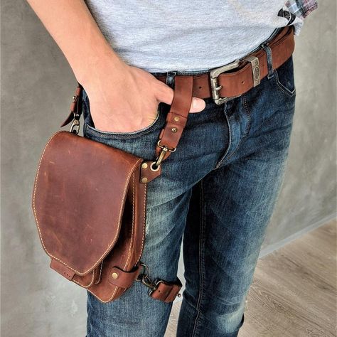 YourStoreBespokeUA Design24 LeatherHipbag Leather Hip bag | Etsy Book Belt, Handmade Leather Bag Woman, Leather Bag Women Handbags, Simple Leather Bag, Waist Pack Men, Classic Leather Bag, Leather Utility Belt, Pochette Portable, Thigh Bag