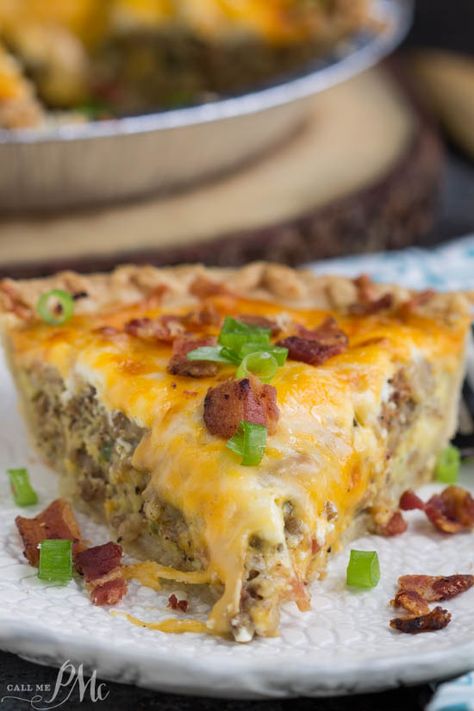 BACON AND SAUSAGE QUICHE Bacon Sausage Quiche, Sausage Quiche Recipes, Asparagus Quiche Recipes, Best Quiche Recipes, Bacon And Sausage, Leftover Vegetables, Sausage Quiche, Breakfast Quiche Recipes, Quiche Recipes Easy