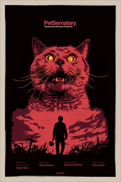 Pet Sematary (1989) Pet Sematary 1989, Venom Poster, Halloween Graphic Design, Alternative Posters, Stephen Kings, Alex Garcia, Helloween Wallpaper, Horror Movie T Shirts, Pet Sematary