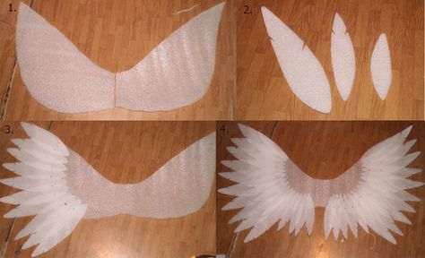 wing tutorial Bird Wings Diy, How To Make Wings, Wings Diy, Needle Tatting Tutorial, Diy Angel Wings, Diy Angels, Diy Wings, Tatting Tutorial, Bird Wings