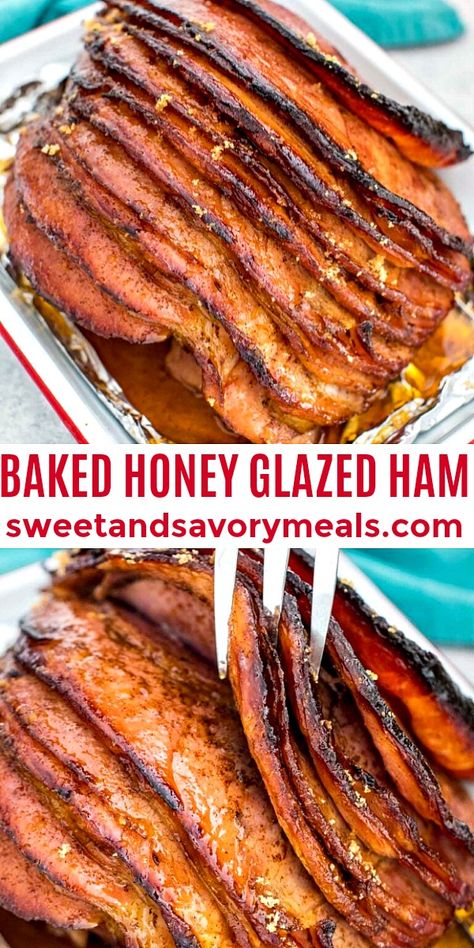 Best Ham Glaze, Ham Glazed, Easy Ham Glaze, Honey Ham Glaze Recipe, Spiral Cut Ham, Brown Sugar Ham, Spiral Sliced Ham, Ham Glaze Recipe, Honey Glazed Ham