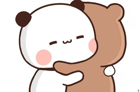 Hug Sticker Whatsapp, Dudu And Bubu, Hug Meme, Bubu And Dudu, Hug Stickers, Dudu Bubu, Cute Panda Cartoon, Bubu Dudu, Chibi Cat